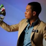 Young designer has natty bow-tie market tied